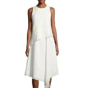 Rag & Bone  Fernay Handkerchief Hem Layer Asymmetrical Midi Dress
